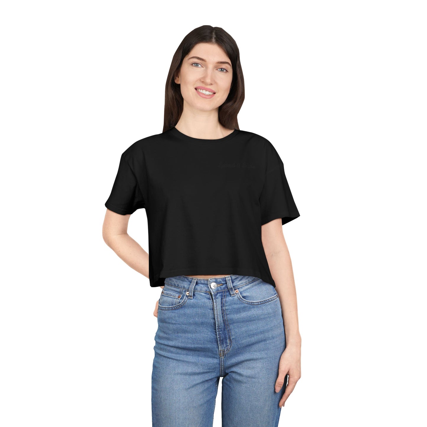 BLACKOUT Crop Top Tee