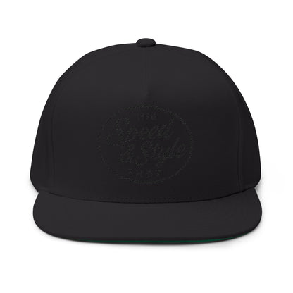 BLACKOUT Embroidered Flat Bill Hat