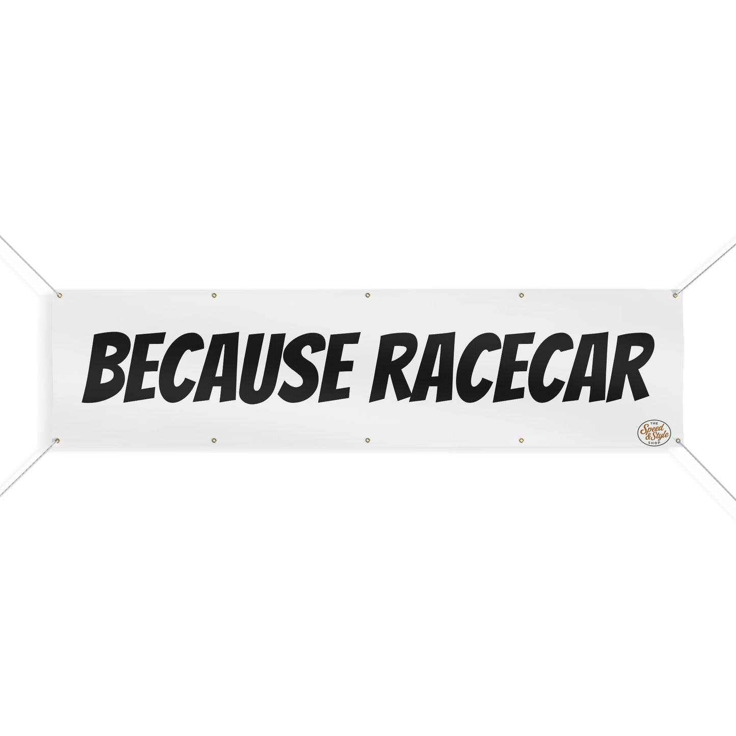 Because Racecar Banner