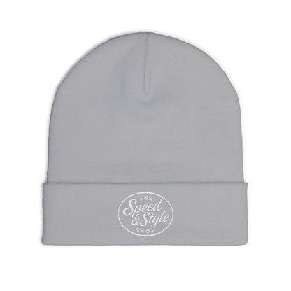 Embroidered Logo Knit Beanie
