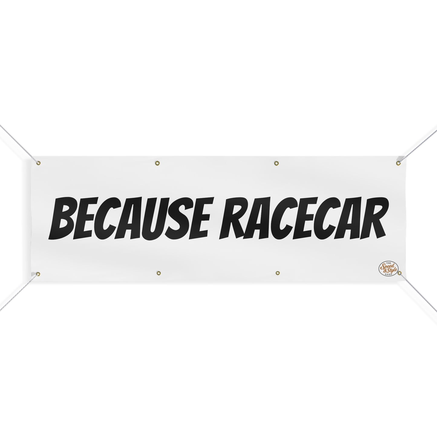 Because Racecar Banner