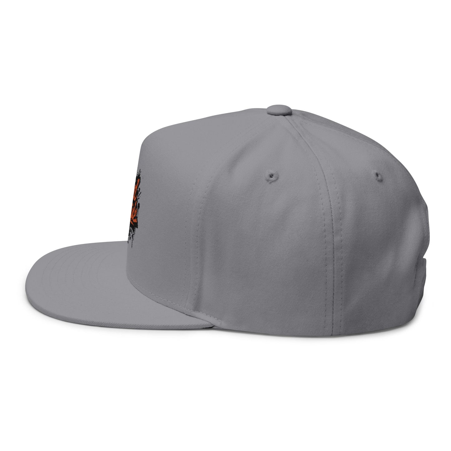 Embroidered Graffiti Logo Flat Bill Hat