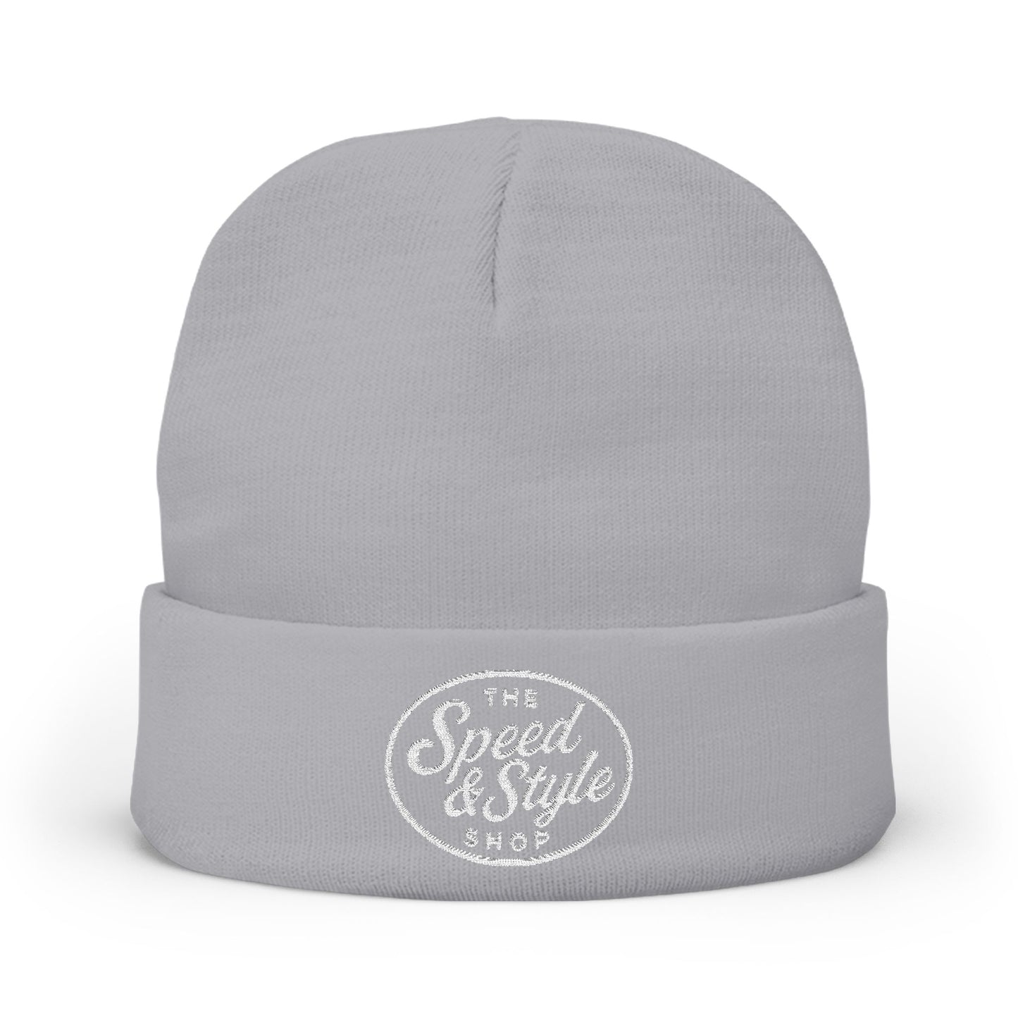 Embroidered Logo Knit Beanie