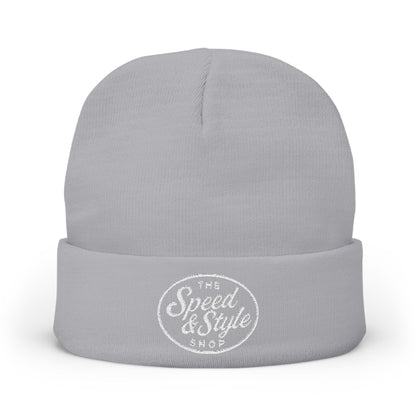 Embroidered Logo Knit Beanie