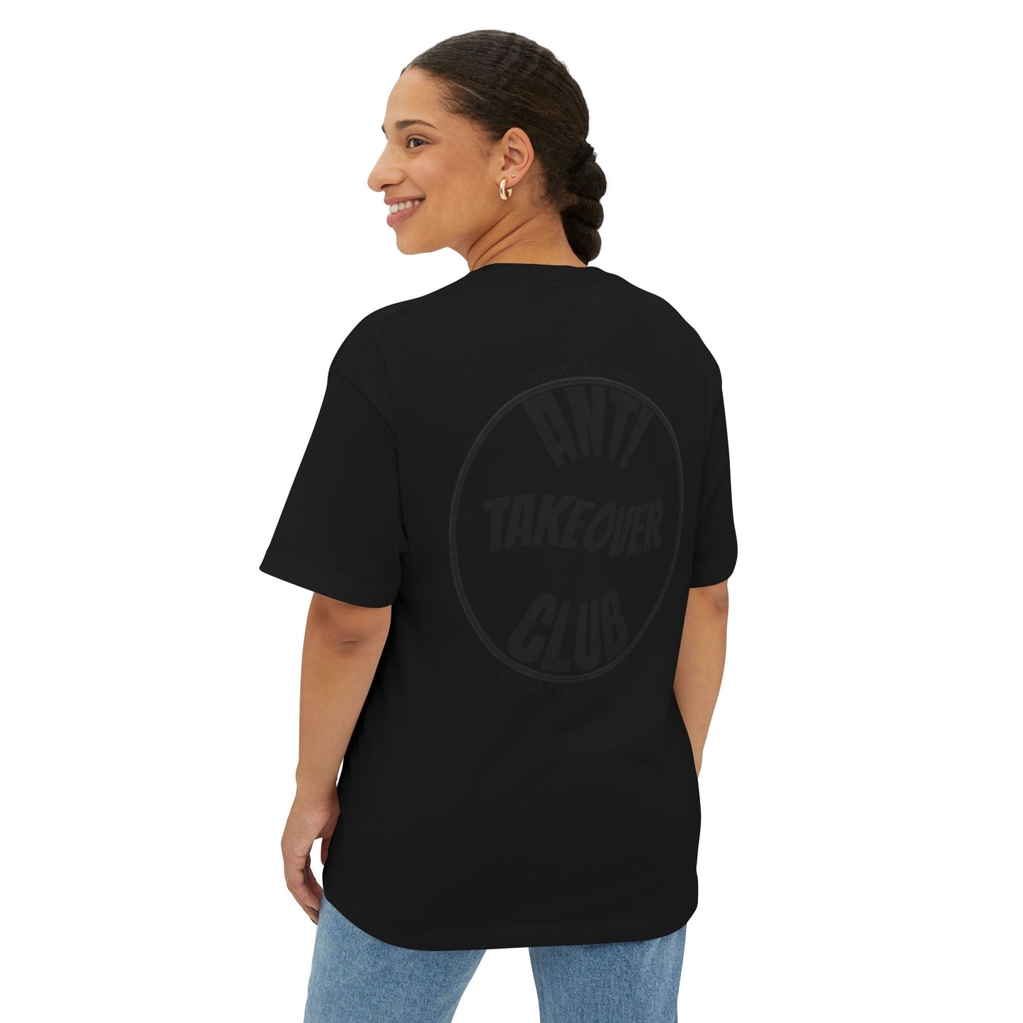 BLACKOUT Anti Takeover Club Oversized Tee