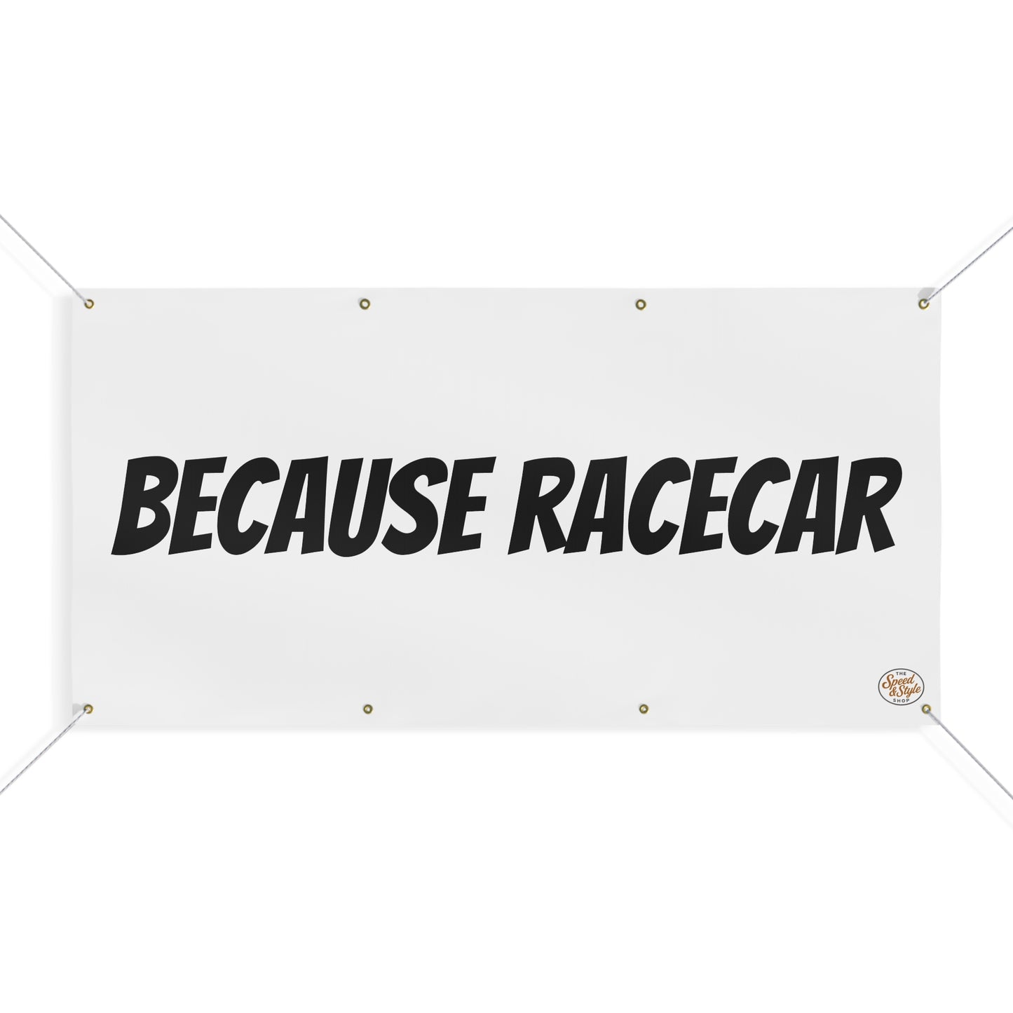 Because Racecar Banner