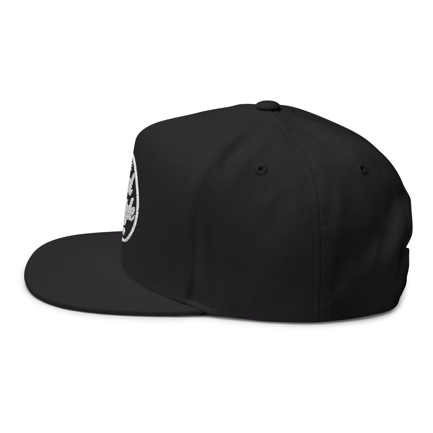 Embroidered Logo Flat Bill Hat