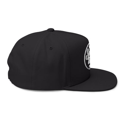 Embroidered Logo Flat Bill Hat