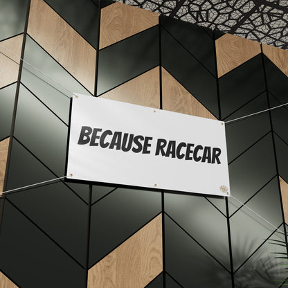 Because Racecar Banner