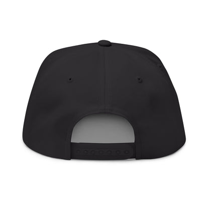Embroidered Graffiti Logo Flat Bill Hat