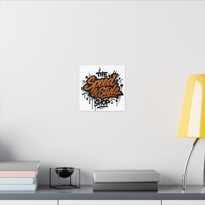 Graffiti Logo Canvas Poster